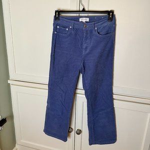 Popsugar Blue Corduroy Flare Jeans